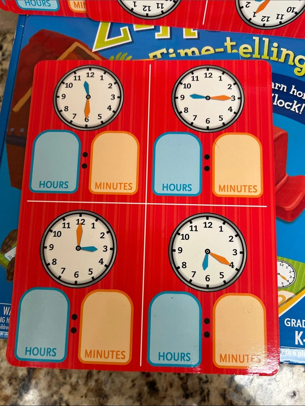 ThinkFun Zingo! Time-telling Game - Red